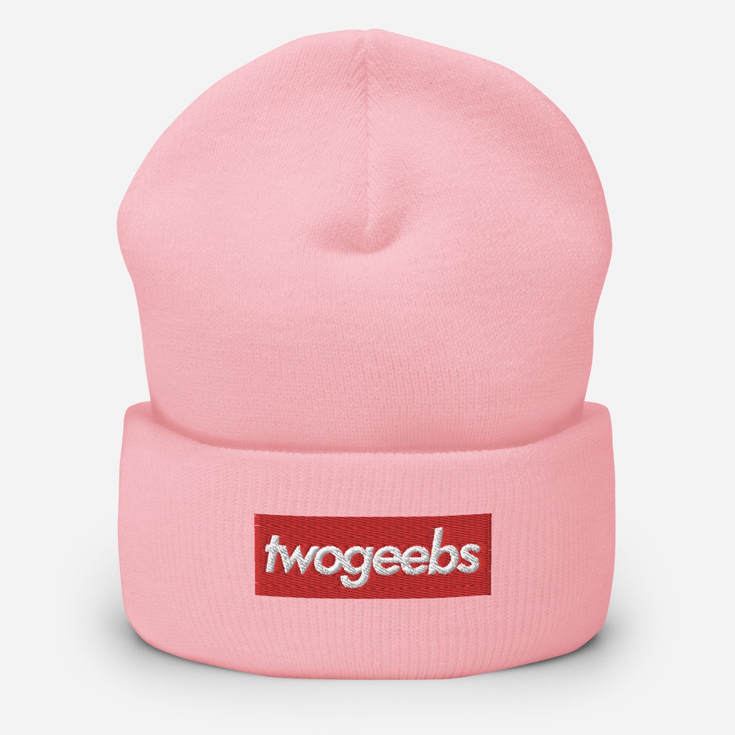 twogeebs Box Logo Cuffed Beanie