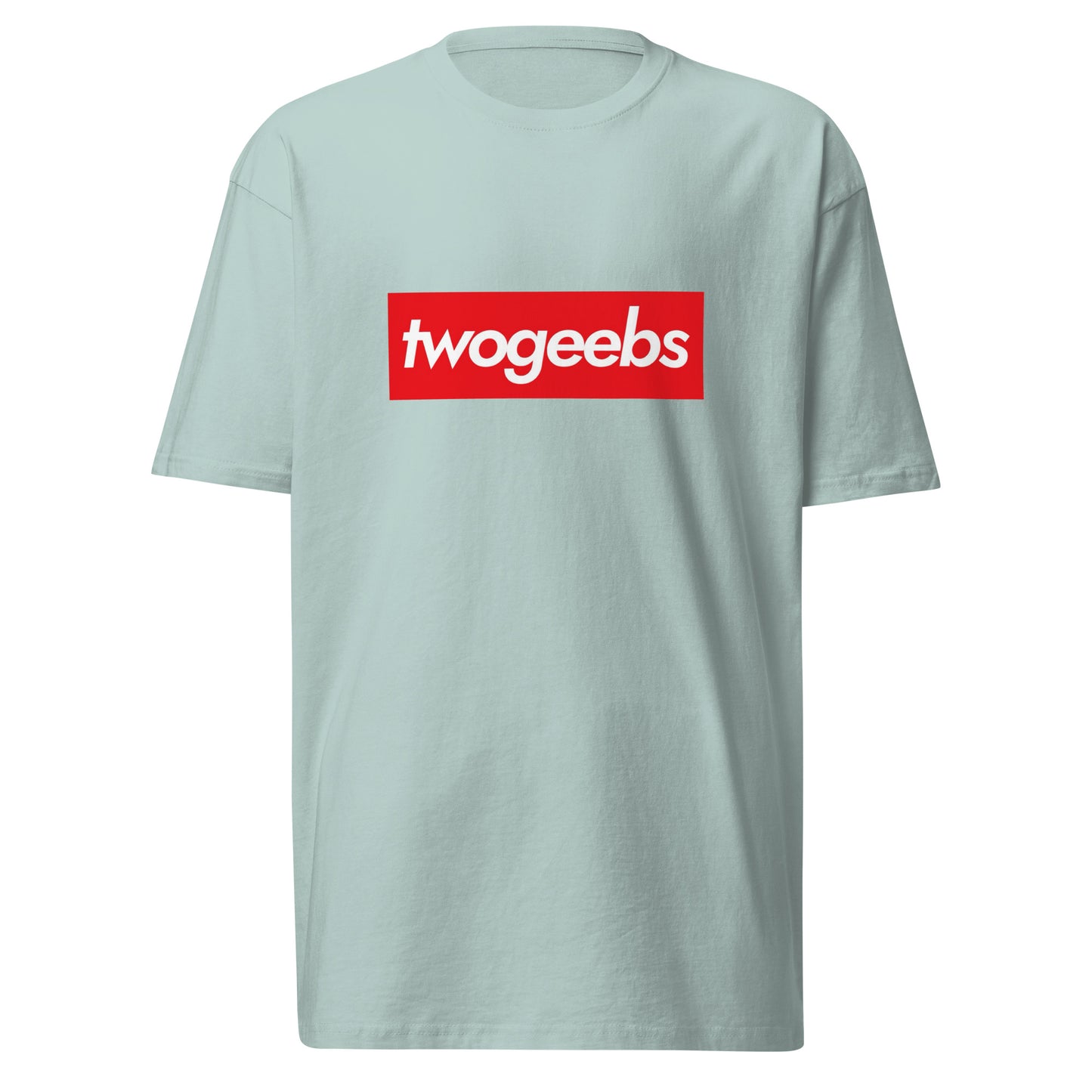 twogeebs box logo premium heavyweight tee