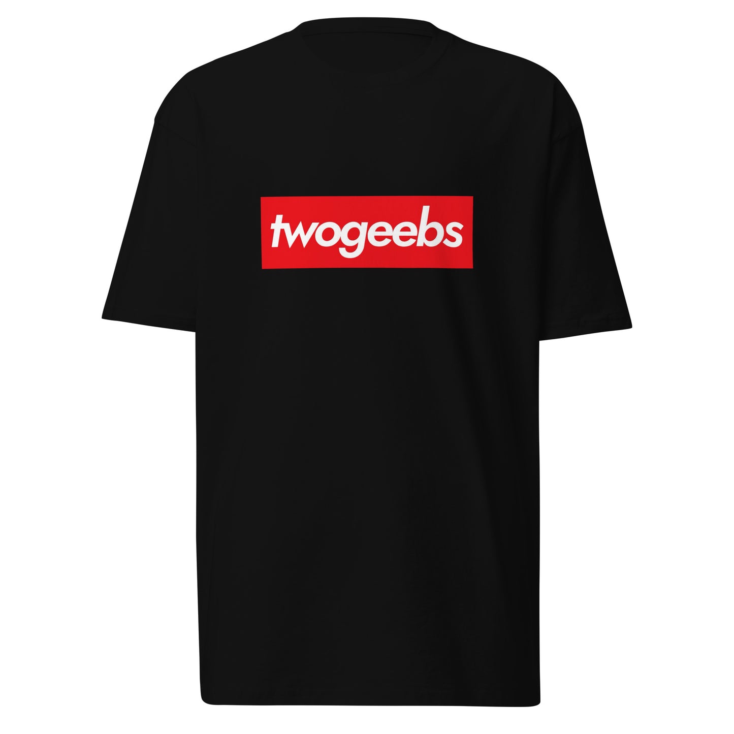 twogeebs box logo premium heavyweight tee