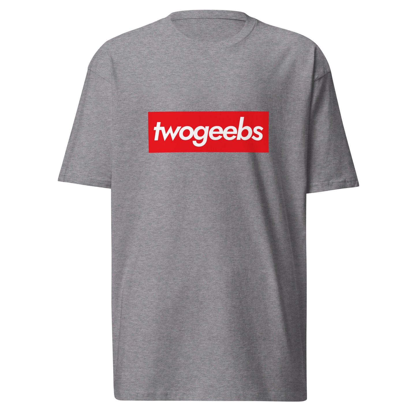 twogeebs box logo premium heavyweight tee