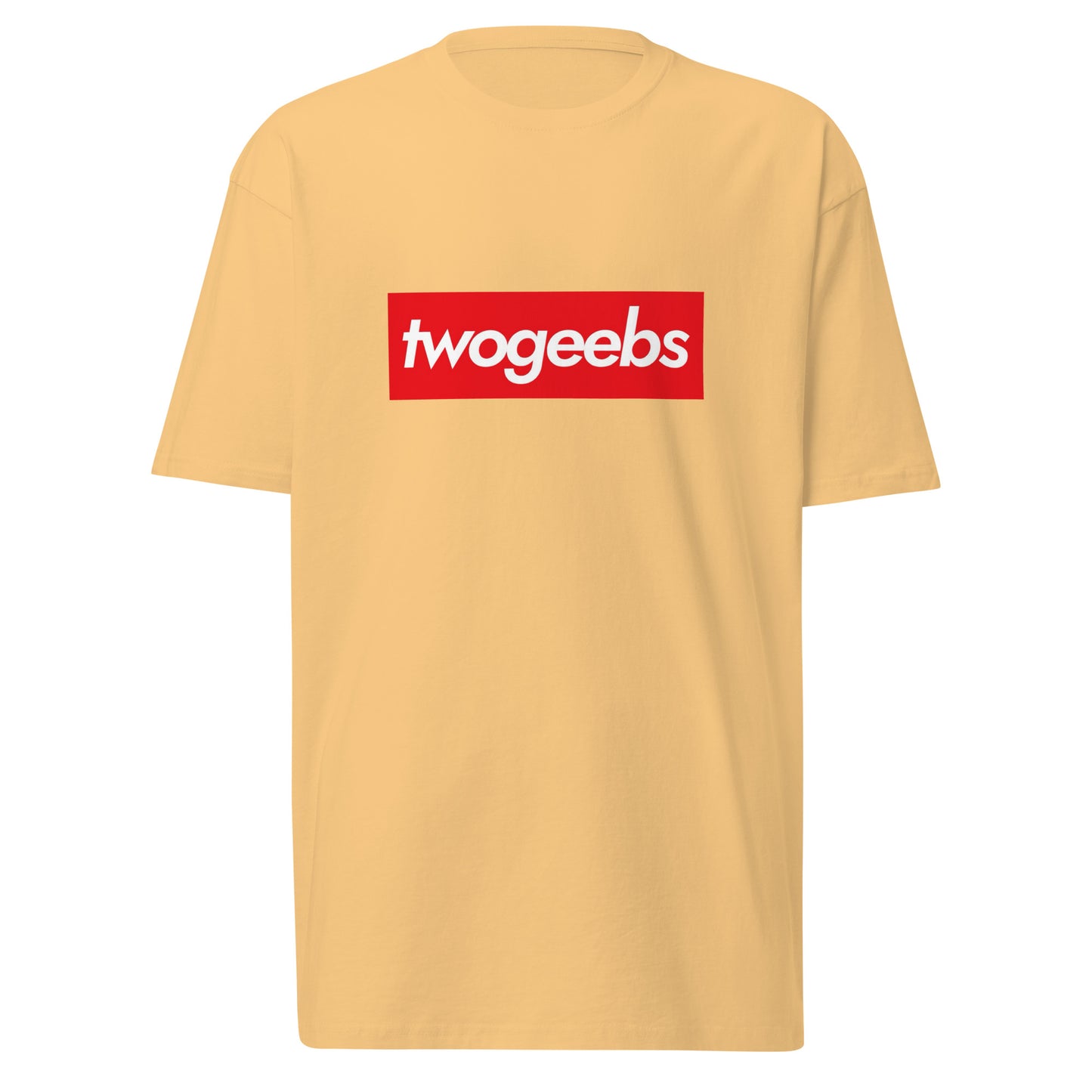 twogeebs box logo premium heavyweight tee